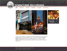 Tablet Screenshot of downtownrecording.com